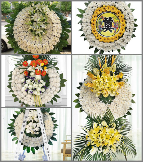 广东梅州市大埔县湖寮镇长教村花圈速递