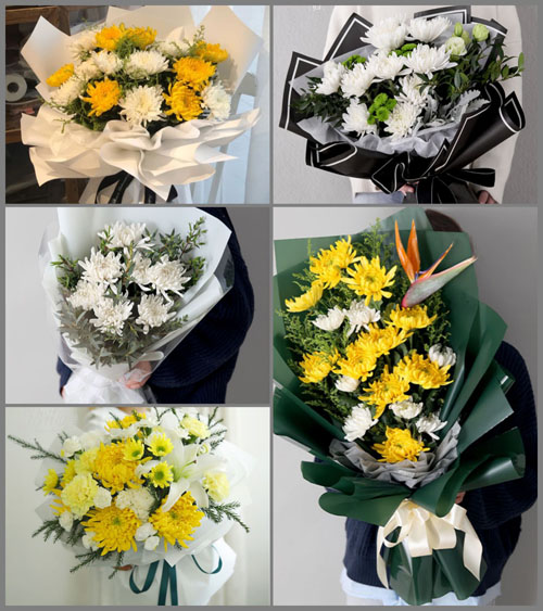 广东梅州市大埔县湖寮镇长教村白事花束代送